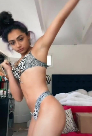 5. Avani Gregg Con Encantadores Bikini Leopardo