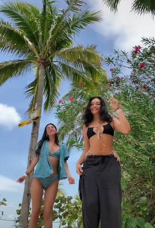 2. Hermosa Avani Gregg Con Sujetador De Bikini De Cuadros En La Playa