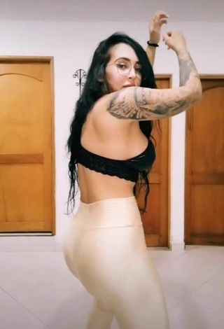 Más caliente Eve Herrera con Leggings Blanco