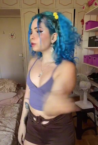 Sexy lilwitxehli con Top Corto Azul