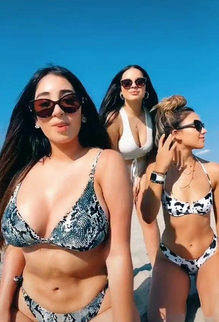 2. Atractiva Ana Daniela Martínez Buenrostro Con Provocativos Bikini En La Playa